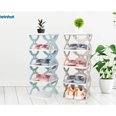 Kệ Giày Dép Chữ X Tháo Lắp Gấp Gọn 5 Tầng Đa Năng Cao Cấp - Giá 35.000 VNĐ 3