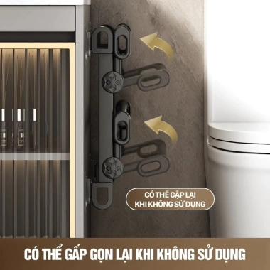 Kệ Giày Dép Gắn Tường Không Cần Khoan Thiết Kế Gập Gọn Diện Tích Nhỏ Ký Túc Xá 7