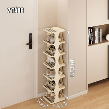Kệ giày dép gấp gọn họa tiết Caro, kệ sách nhựa PP trắng kem 2.024 - 92.000₫ 10 Kệ giày dép gấp gọn họa tiết Caro, kệ sách nhựa PP trắng kem 2.024 - 92.000₫ 10