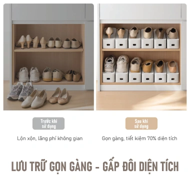 Kệ giày dép GonGang 29cm 2 cái - Tùy chỉnh độ cao, tiết kiệm không gian, 125k