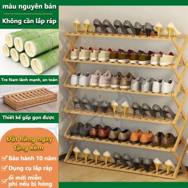 Kệ Giày Dép Nhiều Tầng Gấp Gọn BIERE Tiết Kiệm Không Gian Cho Nhà Cửa