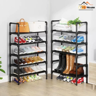 Kệ Giày Dép Thép Cao Cấp Nhiều Tầng Gấp Gọn 3-5 Tầng Tùy Chỉnh, Giá 118.000đ