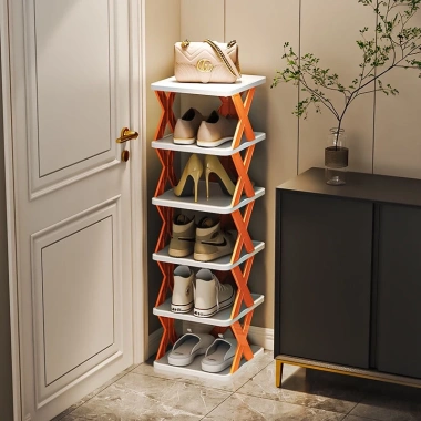 Kệ Giày Dép Thông Minh X Gấp Gọn 5 Tầng Nhựa Cao Cấp - Dễ Lắp Đặt, Tiết Kiệm Không Gian, Giá 39.000đ 7
