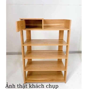 Kệ Giày Gỗ 5 Tầng Đa Năng Lắp Ghép, Thiết Kế Hiện Đại, Gọn Gàng, 105.000 VND