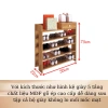 Kệ Giày Gỗ 5 Tầng Đa Năng Lắp Ghép, Thiết Kế Hiện Đại, Gọn Gàng, 105.000 VND 8