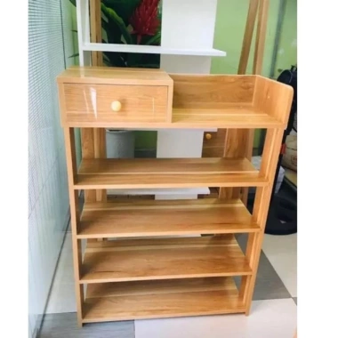 Kệ Giày Gỗ 5 Tầng - Tủ Giày Gỗ Đa Ngăn Để Giày Dép Gọn Gàng, Giá 159.000 VND
