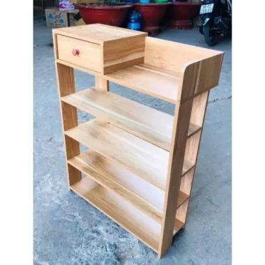 Kệ Giày Gỗ 5 Tầng - Tủ Giày Gỗ Đa Ngăn Để Giày Dép Gọn Gàng, Giá 159.000 VND