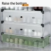 Kệ Giày Inox 5 Tầng - Nắp Đậy, Vách Ngăn Chống Bụi, Sang Trọng, Giá 160.000đ 4