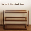 Kệ Gỗ Đa Tầng Cao Cấp, Khay Đựng Cốc Chén Đa Năng, Decor Phòng Khách & Bếp Sang Trọng - Giá 152.000 7