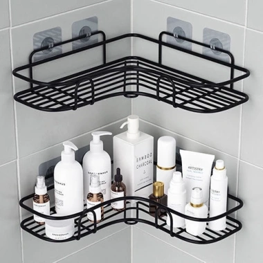 Kệ góc dán tường đa năng MKS014 - Chịu nước, treo tường phòng tắm & bếp 2