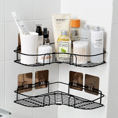 Kệ góc dán tường đa năng MKS014 - Chịu nước, treo tường phòng tắm & bếp 4