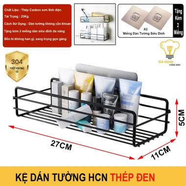 Kệ góc dán tường đa năng MKS014 - Chịu nước, treo tường phòng tắm & bếp 10