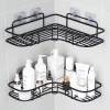 Kệ Góc Nhà Tắm Thép Sơn Tĩnh Dán Tường - Giá Treo Đa Năng, Tiết Kiệm Không Gian, Chỉ 25.000₫