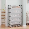 Kệ Inox Để Giày Dép 5 Tầng Có Nắp Đậy, Vách Ngăn Chắn Bụi – Chắc Chắn, Gọn Gàng, Tiện Lợi 160k 9