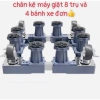 Kệ máy giặt & tủ lạnh 8 trụ 4 bánh xe, khóa an toàn, bám trắc vô bề mặt - 239.900₫ 3