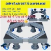 Kệ máy giặt & tủ lạnh 8 trụ 4 bánh xe, khóa an toàn, bám trắc vô bề mặt - 239.900₫ 4