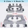 Kệ máy giặt & tủ lạnh 8 trụ 4 bánh xe, khóa an toàn, bám trắc vô bề mặt - 239.900₫ 6