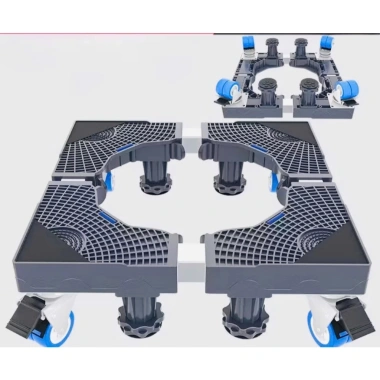 Kệ máy giặt & tủ lạnh 8 trụ 4 bánh xe, khóa an toàn, bám trắc vô bề mặt - 239.900₫ 9