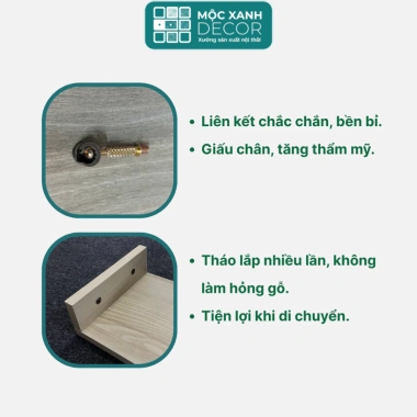 Kệ máy tính gỗ Mộc Xanh Decor - Đỡ CPU, màn hình, laptop gọn gàng, bền đẹp, giảm giá 20% chỉ 59,143 VND