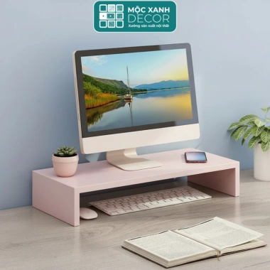 Kệ máy tính gỗ Mộc Xanh Decor - Đỡ CPU, màn hình, laptop gọn gàng, bền đẹp, giảm giá 20% chỉ 59,143 VND
