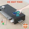 Kệ máy tính gỗ trắng 1-2 tầng - Giá đỡ laptop, kệ màn hình, decor bàn học, nâng PC, chỉ 41.000đ