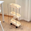Kệ Nhựa 3 Tầng Góc Hẹp Logo Gấu, Bánh Xe Siêu Tiện Lợi Đựng Chai Lọ Kitchen Nhựa A 3