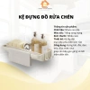 Kệ rửa chén ABS cao cấp chịu 2,5kg - Dán tường, khay xà phòng, khay nước TH Home 30.000₫