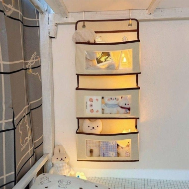 Kệ sắp xếp & túi vải không dệt treo tường 1‑3 lớp - Lưu trữ phòng ngủ, mỹ phẩm, đồ chơi - Giá 77.440₫