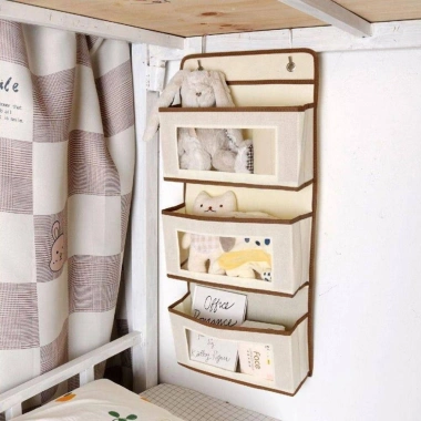 Kệ sắp xếp & túi vải không dệt treo tường 1‑3 lớp - Lưu trữ phòng ngủ, mỹ phẩm, đồ chơi - Giá 77.440₫