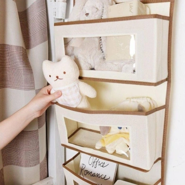 Kệ sắp xếp & túi vải không dệt treo tường 1‑3 lớp - Lưu trữ phòng ngủ, mỹ phẩm, đồ chơi - Giá 77.440₫