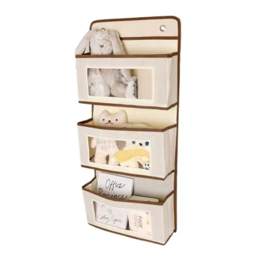 Kệ sắp xếp & túi vải không dệt treo tường 1‑3 lớp - Lưu trữ phòng ngủ, mỹ phẩm, đồ chơi - Giá 77.440₫