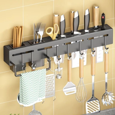Kệ treo đồ nhà bếp dán tường inox không gỉ MKS021 giá cài dao, kéo đồ dùng đa năng, giảm tới 20% 8