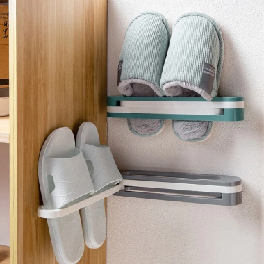 Kệ Treo Giày Dép Dán Tường Gấp Gọn Kéo Dài Nhựa Cứng - Tiết Kiệm Không Gian, Giá 28.000₫ 3