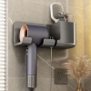 Kệ Treo Máy Sấy Tóc Dán Tường - Khe Móc Dây, Ống Đựng Lược, Chịu Lực, Giá 20.000₫ 6