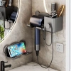 Kệ treo máy sấy tóc dán tường nhà tắm nhựa chịu lực, ngăn để đồ tiện lợi - 13.900đ 6