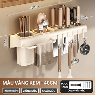Kệ treo tường đa năng cho nhà bếp tiện lợi không cần khoan, giá chỉ 82.000₫ 10