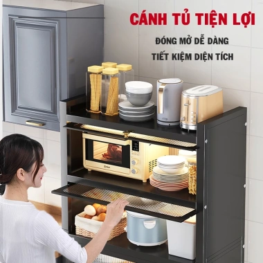 Kệ Tủ Bếp YTC 5 Tầng Đa Năng Cửa Trong Suốt Chống Bụi Tiện Lợi Giá Ưu Đãi 684.000₫ 3