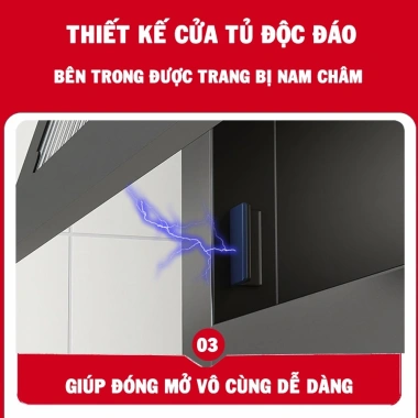 Kệ Tủ Bếp YTC 5 Tầng Đa Năng Cửa Trong Suốt Chống Bụi Tiện Lợi Giá Ưu Đãi 684.000₫ 5