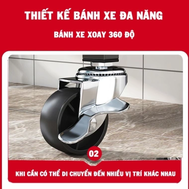 Kệ Tủ Bếp YTC 5 Tầng Đa Năng Cửa Trong Suốt Chống Bụi Tiện Lợi Giá Ưu Đãi 684.000₫ 6