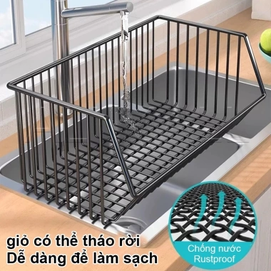 Kệ xe đẩy lưới sắt đa năng cho bếp - Bảo quản rau củ, có bánh xe, giá 204.000 VND 6
