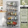 Kệ xe đẩy lưới sắt đa năng cho bếp - Bảo quản rau củ, có bánh xe, giá 204.000 VND 10