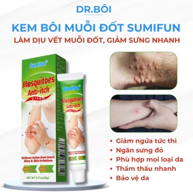 Kem bôi muỗi đốt Sumifun giảm ngứa, ngăn sưng đỏ, phù hợp mọi da, giá 79.000₫