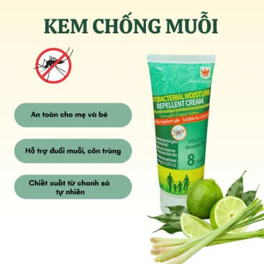 Kem chống muỗi Ey&VII chiết xuất chanh xả - Đuổi muỗi, côn trùng, phòng bệnh, giá 58.900đ