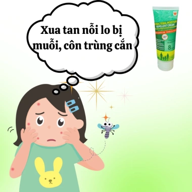 Kem chống muỗi Ey&VII chiết xuất chanh xả - Đuổi muỗi, côn trùng, phòng bệnh, giá 58.900đ
