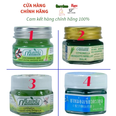 Kem chống muỗi Green Balm Mosquito (Thailand) - Hiệu quả, giảm giá 32.000đ, bảo vệ 24h