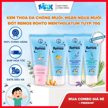 Kem chống muỗi Rohto Metholatum Remos hương cam 70g – Diệt muỗi nhanh, thơm mát, giảm 20%