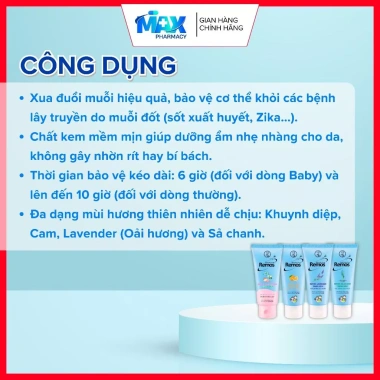 Kem chống muỗi Rohto Metholatum Remos hương cam 70g – Diệt muỗi nhanh, thơm mát, giảm 20%