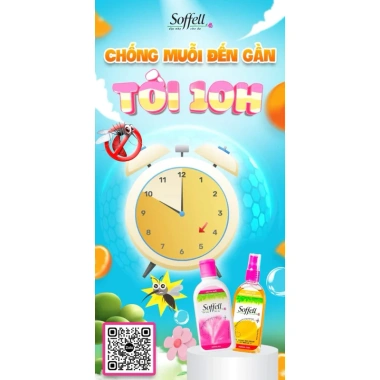 Kem Chống Muỗi Soffell 60ml - Công Thức Tự Nhiên, Không Kích Ứng, Giá 38.000