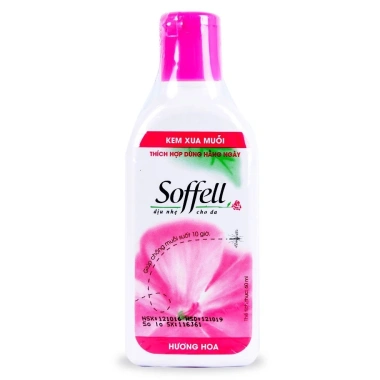 Kem chống muỗi Soffell hương hoa 60ml - Diệt muỗi nhanh, giá chỉ 35.000 VND