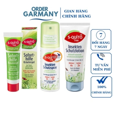 Kem chống muỗi Squito Free Đức - Hiệu quả 24h, giá 150.000 VND (giảm từ 184.500)